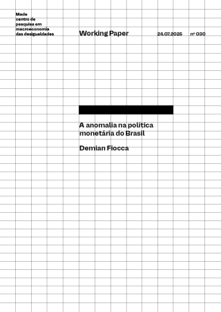 Capa do wp A anomalia na política monetária do Brasil