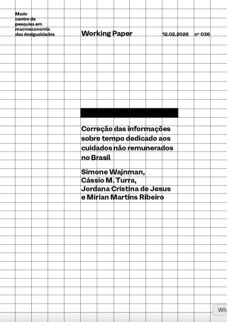 WP 36 - Correção das informações sobre tempo dedicado aos cuidados não remunerados no Brasil